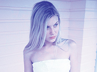 Bride with blue tinge